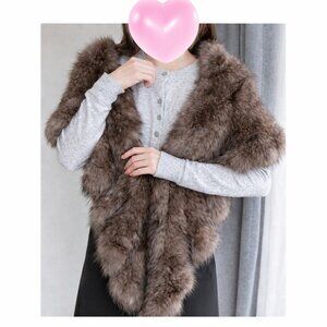 100% Genuine Russian Sable Fur Shawl - Brand New not Vintage